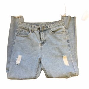 Shein Lightwash Boyfriend Jeans